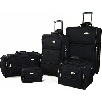Samsonite 5 Piece Nested Luggage Set, Black
