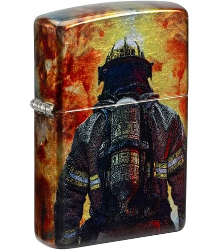 Amazon.com: Zippo Lighter: Firefighter Flag, Thin Red Line - Black