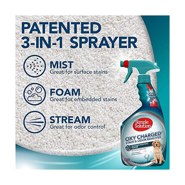 Simple Solution Extreme Pet Stain and Odour Remover | Enzymatic Cleaner with 3X Pro-Bacteria Cleaning Power - 945ml