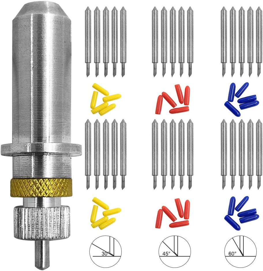 30 unidades (30/45/60 grados) AFUNTA Cuchilla Cortador de vinilo 30 unidades (30/45/60 grados) AFUNTA Cuchilla Cortador de vinilo
