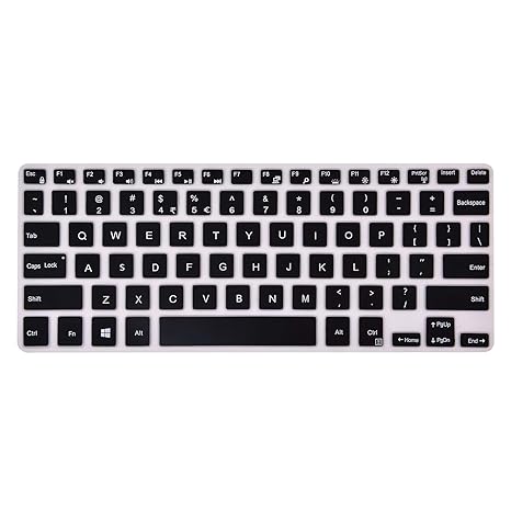 Saco Chiclet Keyboard Skin For Dell Xps 13 9343 9350 9360 Inspiron 13 7347 13 7348 13 7359 13 7352 7353 15 7547 15 7548 I7347 I7348 I7352 I7353 I7359 Series Laptop Black With Clear Buy