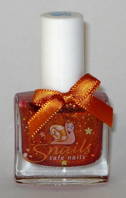 Snails Kindernagellack Twinkle Dust (Kupfer mit Gold-Glitzer) - Ungiftig & Wasserlöslich, in 21 Farben erhältlich!
