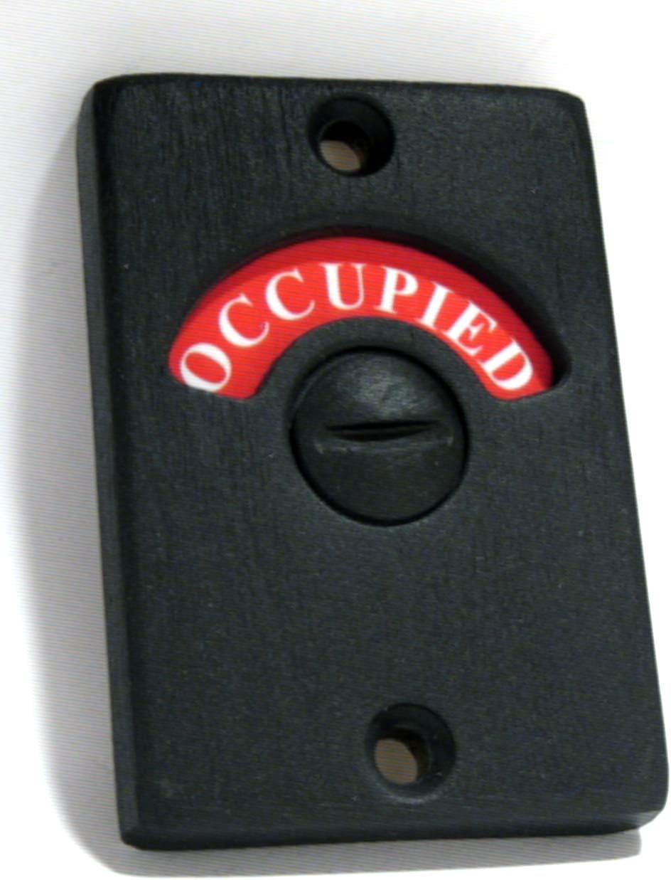 Flat Black Occupied & Vacant Bathroom Privacy Indicator
