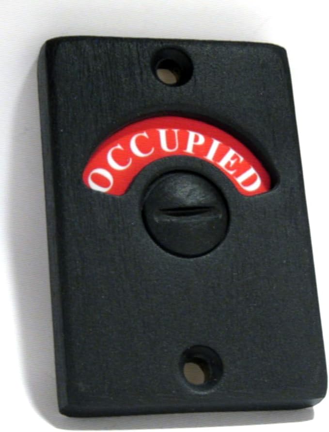 Flat Black Occupied & Vacant Bathroom Privacy Indicator
