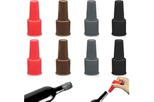 8Pcs Silicone Wine Stopper for Wine Bottles, Reusable Sparkling Wine Bottle Stopper, Silicone Wine Seal Stopper, Wine Bottle 