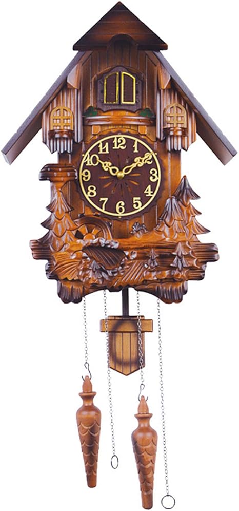 Reloj De Pared De Cuarzo De Cuco, Reloj Colgante De Pájaro De La Selva