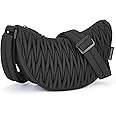BAGSMART Small Crossbody Purses for Women, Shoulder Bag for Women, Nylon Quilted Crossbody Bags Crescent Hobo Bag Handbags