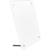 Missartist Frameless Tabletop Photo Frames Free Standing Clear Acrylic Desktop Picture Frame (11x14)