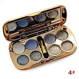TF-Duan 3D Eyeshadow Glitter 8 Colors Eye Shadow Palette Professional Eyes Beauty Make Up Smoky Eye Glitter Shadow (# 4)