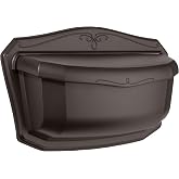 Architectural Mailboxes Villa Wall Mount Mailbox, Rubbed Bronze, Small | Cast aluminum build for outside with weather-resistant build and a decorative, rust-resistant finish.