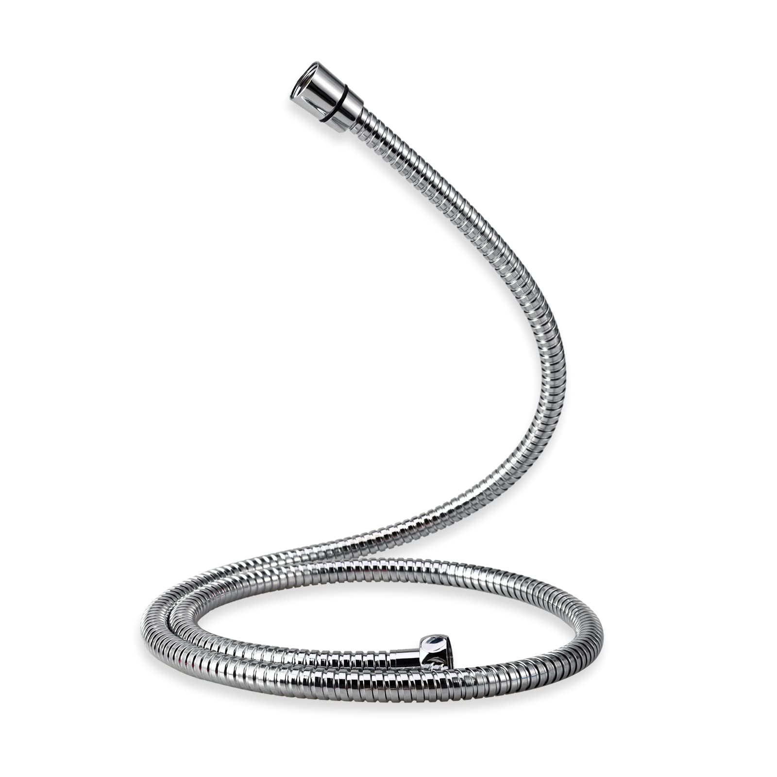 EMKE Replacement Shower Hose, 1.7m Stainless Steel Shower Hose G1/2 Universal for Anti-Kink Anti-Explosion Leakproof Strong Tensile, Chrome
