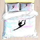 Amazon.com: Dreaming of Gymnastics - Blue Novelty Bedding ...