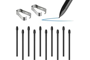 GRANARBOL 10PCS Replacement Tips for Remarkable 2, Durable Remarkable Pen Tips for Marker 1/2 Stylus Marker Pen Plus,Sensitive & Titl Pressure Marker 2 Pen Nibs with Tool Black