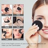 LOPHE Reusable Bamboo Charcoal Makeup Remover Pads 24 Pcs with Mesh Bag view 3