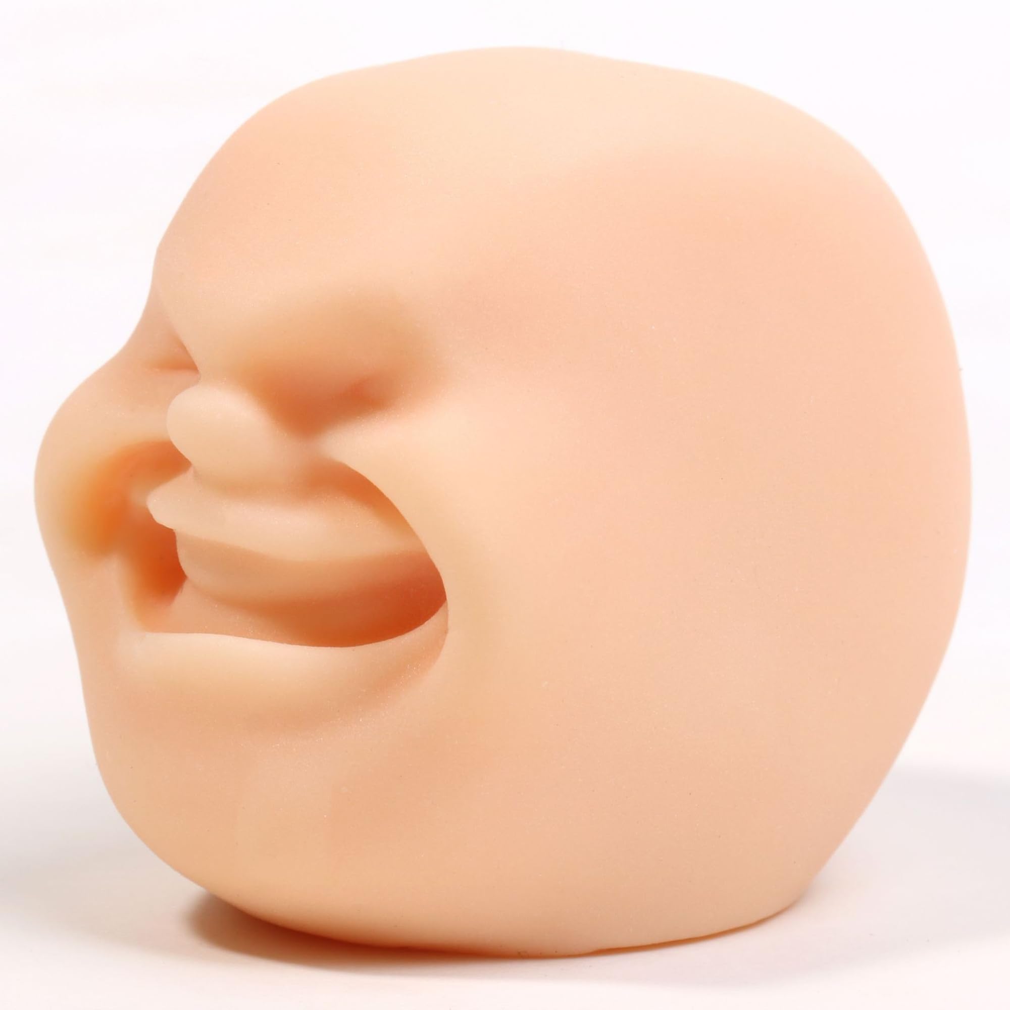 Odetina Human Face Emotion Squeeze Balls, Stress Relief Fidget Sensory Balls, Portable TPR Anxiety Relief Tools for Office Home Travel (SkincolorX)