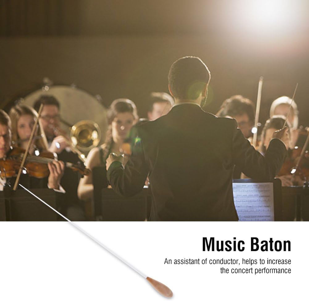 Music Conductor Baton, Pearwood Handle Metal Concert Conductor Baton for Choral Symphony Concert, As shown in the picture - Image 3