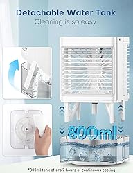 COOLECH Personal Air Conditioner w/Remote & LED