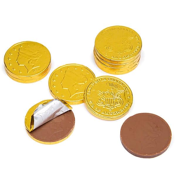 THE DREIDEL COMPANY SEASONS GREETINGS MILK CHOCOLATE GOLD COINS, STOCKING STUFFERS, NUT-FREE, BELGIAN MILK CHOCOLATE COINS, KOSHER CERTIFIED GELT (2 POUNDS)