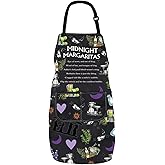 PXTIDY Practical Movie Midnight Margaritas Owens Sisters Halloween Kitchen Apron Witch Gift Magic Kitchen Witchy Apron