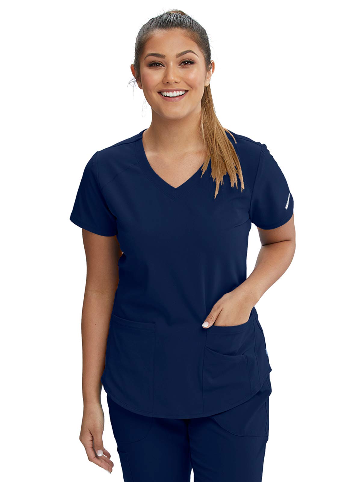 Skechers SK101 Virtual V-Neck Top Navy S