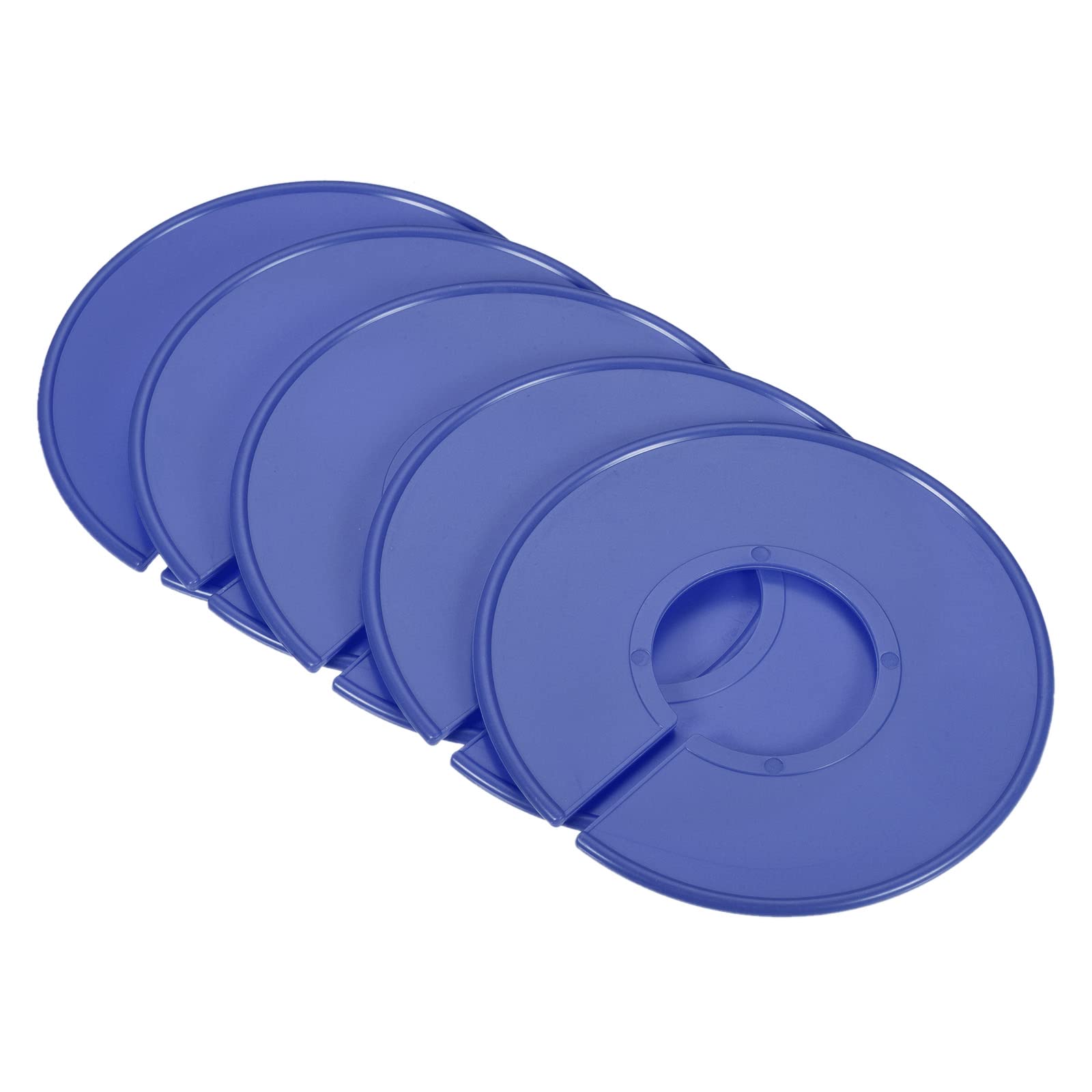 PATIKIL Clothes Dividers 10 Pack Blank Clothing Rack Size Sorting Reusable Wardrobe Round Hanger Separator, Blue