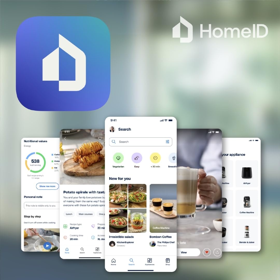 Philips Air Fryer 3000 Series 6.5qt, ventana de cocción, freidora de aire 16 en 1, tecnología RapidAir Plus, eliminación de grasa, aplicación de recetas HomeID, fácil de limpiar (NA330/00)