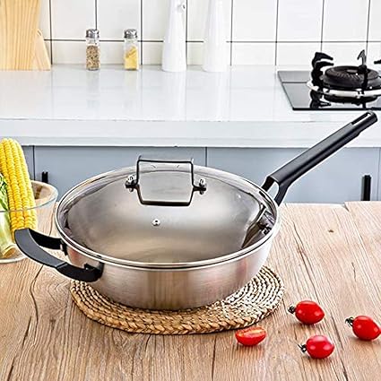 Amazon 中華鍋とフライパンをかき混ぜる Wok ノンスティック スクラッチ耐性アルミニウム被覆 食器を加熱する食器 収納袋を含みます Hong Peng フライパン 通販