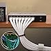 NCElec Flat STP Cat7 Ethernet Cable, Safe for in-Wall and Outdoor Use (100Ft, White)