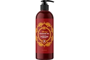MAPLE HOLISTICS Relaxing Massage Oil for Massage Therapy - Aromatherapy Full Body Massage Oil with Enchanting Lavender Ylang Ylang Orange and Geranium Essential Oils - Naturally Scented Vegan Non GMO & Gluten Free
