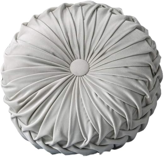 Amazon Com Anntool Throw Pillows Velvet Pleated Round Pumpkin