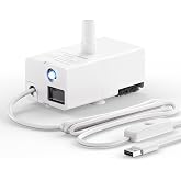 DC 200 Ultra Quiet Cat/Dog Water Fountain Pump with Toggleable LED On/Off Switch,No Bright Light at Night,Replacement for 50oz/95oz/108oz Fountains,USB-Powered 5ft Cord,Long Lifespan,Easy Clean