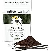 Native Vanilla Powder – Premium Gourmet 100% Pure Ground Vanilla Bean Powder – for Chefs and Homemade Baking, Ice Cream, Coff