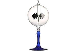 Large Solar Power Crookes Radiometer Gift Home Desk Decoration (Blue)