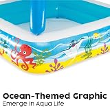 Bestway Inflatable Paddling Pool Kids Toddler with Shade Canopy 70 gal view 6