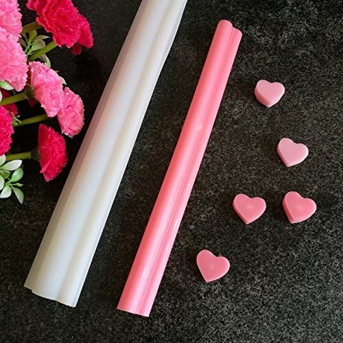Lanyifang Heart Shape Tube Column Soap Molds Soap Making Supplies Tools Soap Candle Mold Set