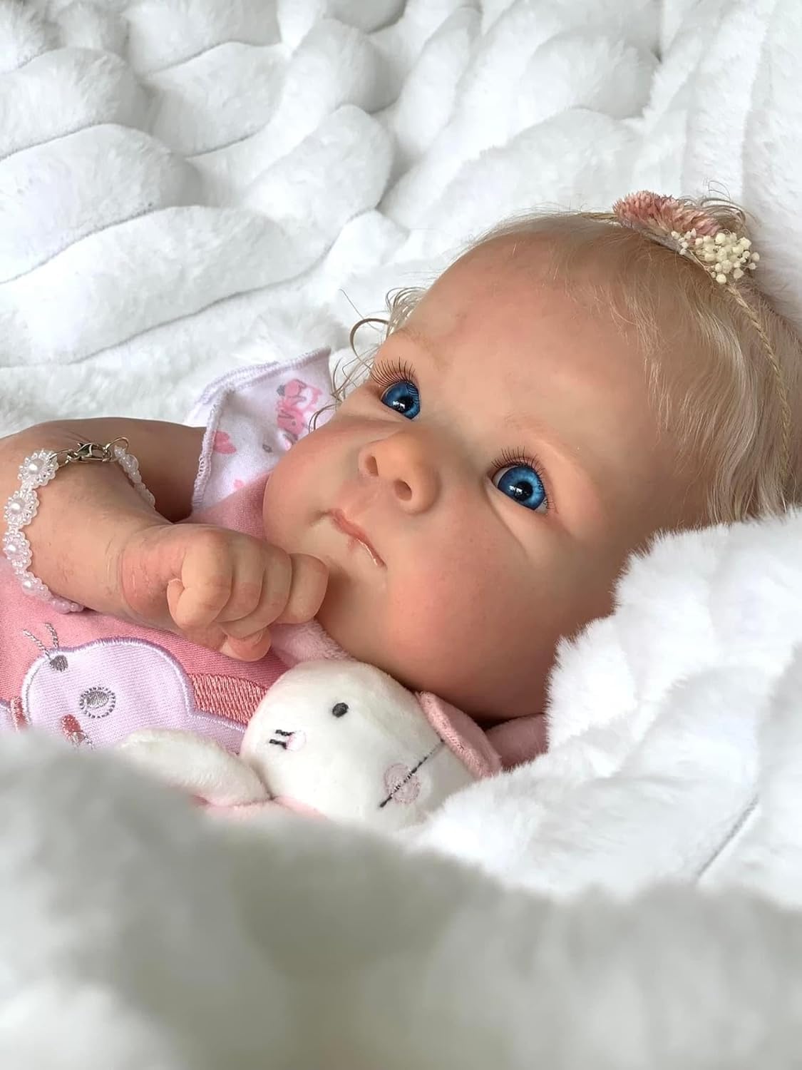 RXDOLL Reborn-Babypuppe 45 Cm (18 Zoll) – Lebensechte Silikon-Ganzkörper-Vinylpuppe, Waschbar, Mit Kleidung, Schnuller, Flasche & Geburtsurkunde – Perfekt Für Kinder Ab 3 Jahren & Sammler