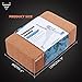 Forbidden Road Cork Yoga Block Yoga Brick 1 Pack to Support Back Bends and Select Standing (1 Cork Block Pack, 4 * 6 * 9 inch)