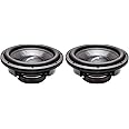(2) Skar Audio VD-12 D4 12" 800W Max Power Dual 4 Ohm Shallow Mount Subwoofers, Pair of 2