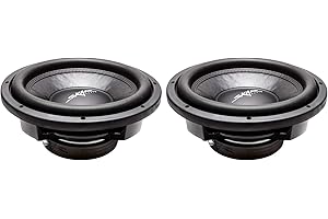 (2) Skar Audio VD-12 D4 12" 800W Max Power Dual 4 Ohm Shallow Mount Subwoofers, Pair of 2