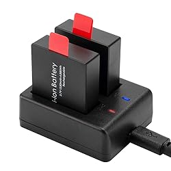 Action Camera Battery Pack, 1350mAh Rechargeable