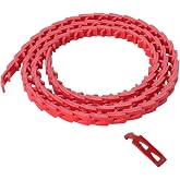 5FT Power Twist V Belt 1/2-Inch x 5 Feet A Type, Adjustable Link Drive V-Belt Perfect for Wood Lathes, Table Saws, Bandsaws,Benchtop Drill Press and Agricultural Machinery Repairs