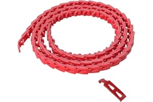 POWEKA 5FT Power Twist V Belt 1/2-Inch x 5 Feet A Type, Adjustable Link Drive V-Belt Perfect for Wood Lathes, Table Saws, Bandsaws,Benchtop Drill Press and Agricultural Machinery Repairs