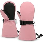 Sarfel Toddler Mittens Waterproof Toddler Snow Mittens Kids Ski Gloves Baby Winter Mitten Kids Snow Gloves Thinsulate 1-7Y