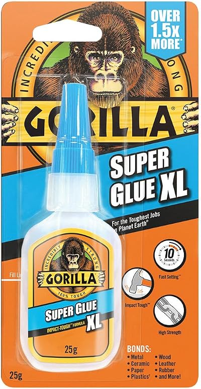 Gorilla Super Glue XL 25g Easy to Use Value For Money Durable Design