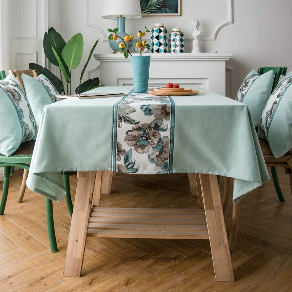 Best 70 inch round mint green table cloth
