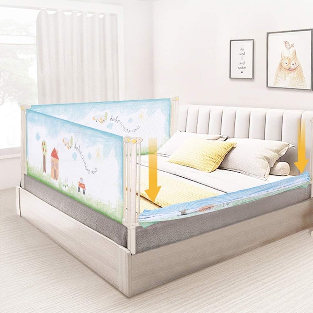 Barriere De Protection De Securite Infantile Anti Chute 2m De Long Bedrail Securite Gate Child Care Barrier Rails De Lit Yazhou Barriere De Lit De Bebe Extra Haute 90cm Garde Pliable Size