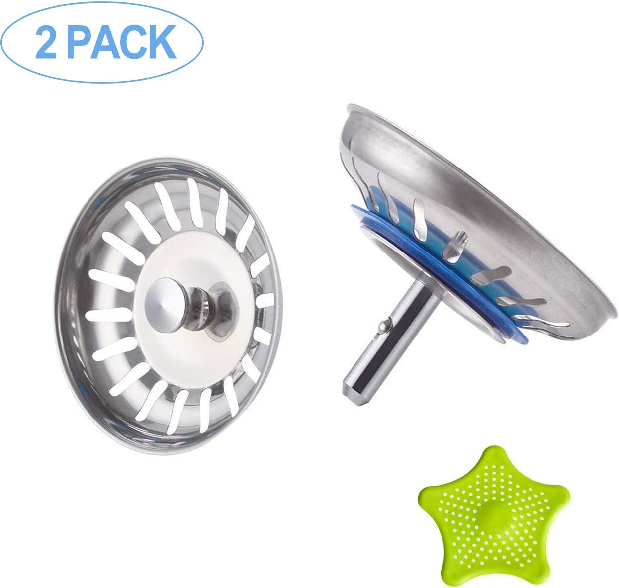 CompraFun universal Siebkörbchen,3.5 Zoll (Ø 80 mm) Edelstahl Sieb für