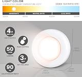 STAR-SPANGLED Tap Light 2.8 inch 5 Pack Warm White Battery Operated view 4