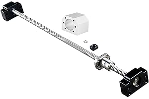 FRUZELG CNCCANEN Ballscrew SFU1605-1200mm Ball Screws RM1605 End Mahcined 1 Set BK/BF12 and DSG16H Nut Housing for CNC 3D Printer