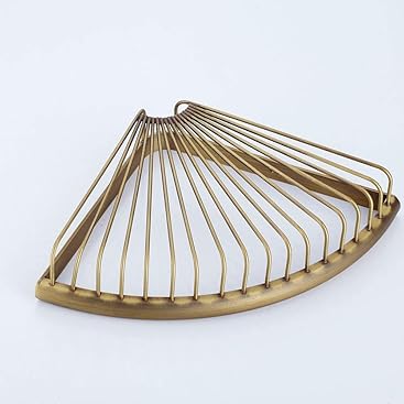 Beelee BA8401A Eckablage aus Massives Messing Antikes Messing zur